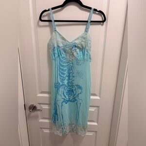 Skeleton Print Neglige